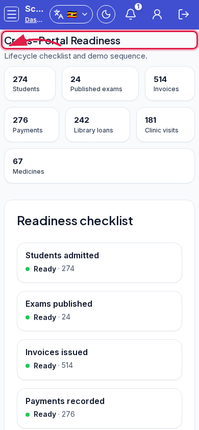Cross-Portal Readiness step 5 mobile