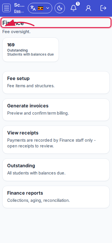 Finance step 5 mobile