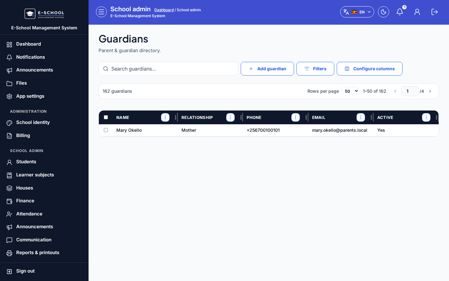 Opiekunowie desktop